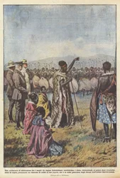 黒人の間での退位式