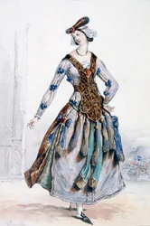 マドモアゼルソフィー、オペラの衣装デザイン、c1820-1857