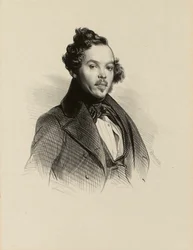 画家・石版画家エミリアン・デスマゾン（1812-1880）の肖像。（IFF 65）