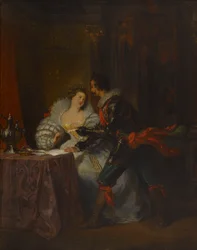 Le Duc et la Duchesse de Guisse. ヘンリー 3 世とその宮廷の後、アレクサンドル デュマ作、1829 年。