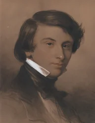 Alfred-Victor の肖像、Comte de Vigny 1797-1863、1825 年頃。