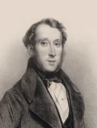 ピアニストで作曲家のジョージ・アレクサンダー・オズボーンの肖像 1806-1893, 1850.