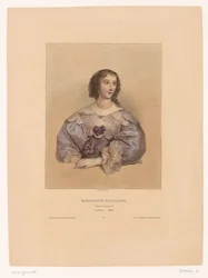 フランスのヘンリエッタ・マリアの肖像 Henriette de France, femme de Charles 1er (オブジェクトのタイトル) 有名な画家のモデル (シリーズ タイトル)