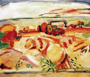 The Bay of Cassis, Ranska, n. 1906 (öljy kankaalle)