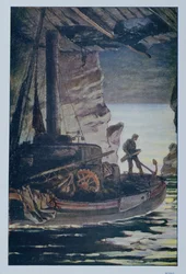 Victor Hugo（1802-85）1923によるLes Travailleurs de la Merのイラスト