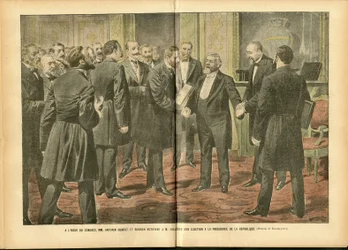 アシール・ルモ（1846-1909）のイラスト（Le Pelerin, 28/01/06） - 選挙、共和国大統領 - ファリエール・アルマン（1841-1931）。