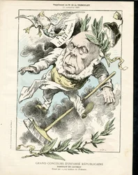 Le Triboulet、モノクロの風刺画