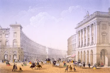 The Quadrant and Regent Street, London, 1862年。