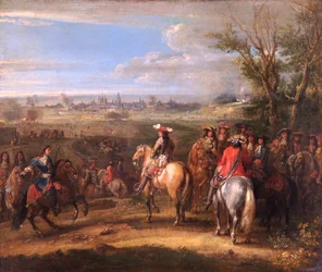 「包囲戦中のルイ14世」、c1678