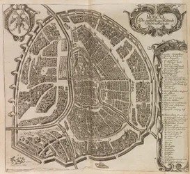 モスクワの地図. From: Muscovite についての Newe の説明の増加..., 1656.