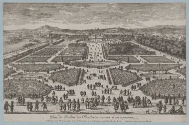 チュイルリー庭園、1680年、1680年。