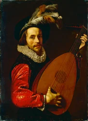 ドイツ語：Der Lautenspieler リュート奏者