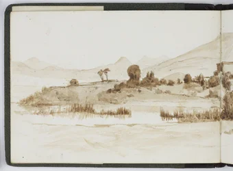 水彩画のスケッチブック、図面とメモ、メキシコ、1896-1898（水彩画）
