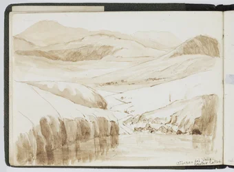 水彩画のスケッチブック、ドローイングとノート、メキシコ,1896-1898（水彩画