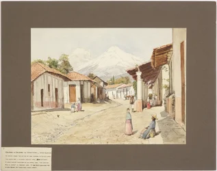 オリザバ火山、シトラルテペトル火山、スターマウンテン、バラクルス、メキシコ（水彩画
