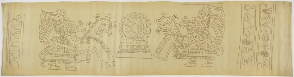 テオティワカン、メキシコ州、カサ・デ・バリオスの壁画 - 「司祭の家」