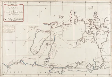 ジョン・フランクリン卿の探索と北西航路の発見の図表