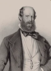 作曲家ルイジ・リッチの肖像 1805-1859, 1858.