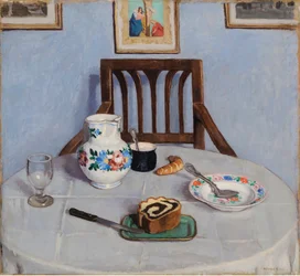 Gateau aux graines de pavot - Poppy-seed Cake, by Fenyes, Adolf (1867-1945).油彩・キャンバス