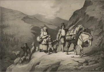 図版は「Norge fremstillet i Tegninger av Asbjørnsen, P.Chr. og utgitt av Chr.Tønsberg」（no, 1848）から引用したものです。