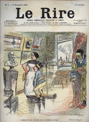 アリストテレスは言った。アドルフ・ウィレット（1857-1926）が11月17日の「The Laughter」のために描いた絵。