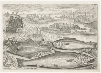 ビーチで 3 匹の魚 釣り（連載タイトル） Piscium v​​ivae アイコン (シリーズ タイトル)