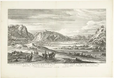 ジュウ城の眺め Vue du Chateau de Joux sur la frontiere de la franche Comté (オブジェクトのタイトル)