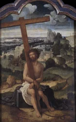 "Le christ de douleurs" (嘆きのキリスト) Adriaen Isenbrant (1490-1551) Peinture d
