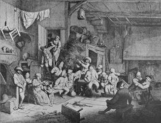居酒屋でのダンス、1652