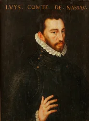 Louis de Nassau (1538-1574) - ナッソー伯ルイの肖像 (1538-1574) - Adriaen Tomasz (Thomasz) Key (1544-1589) の絵画 - Museu Nacional d