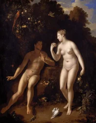 フランス語：Adam et Ève près de l