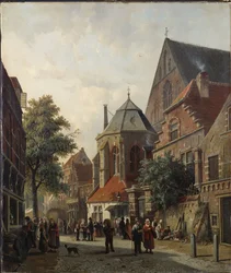 1867年のオランダのストリートシーン