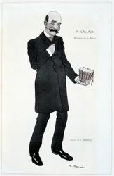 賃貸担当大臣Joseph Caillaux - Adrien Barrere（1877-1931）による1907年2月15日付「Fantasio」のイラスト
