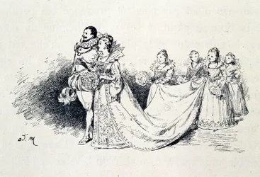 Riquet a la Houppe -Charles Perrault作「Les contes de fees」の中で、Adrien Marieが描いたもの。