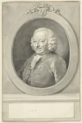 左の楕円形の Johan Hudde Dedel の肖像