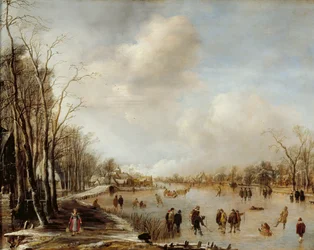 冬の風景、1645