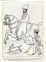 ムハンマドヤクブカーン（1849-1923）アフガニスタンの首長の肖像画の複製