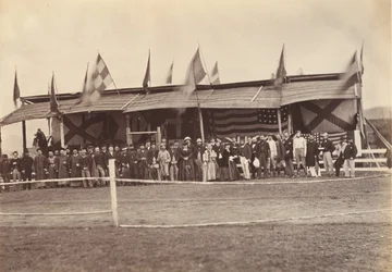 グランド スタンド、Foochow 福州、カリフォルニア州。 1869年。