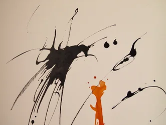 無題 17, 2016 (紙にインク)