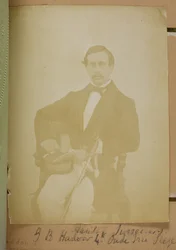 G.B.ハドー第4外科助手、1856-57年頃（モノクロ写真）