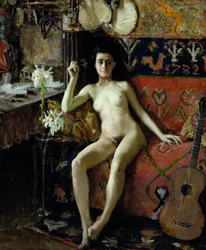 仮面を外された女、1888年