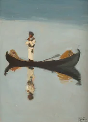 男の釣り par Gallen-Kallela, Akseli (1865-1931)