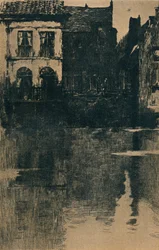 水辺の古い家、c1886-1906、1906-7