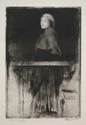 岬を持つ女性、1889年。