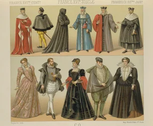 オーギュスト・ラシネ著「Le Costume Historique」（コスチューム全史）第4巻