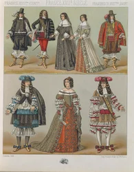 オーギュスト・ラシネの "Le Costume Historique"（コスチューム全史）第5巻