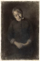 眠る画家の妻の肖像（マリー・ギユー）