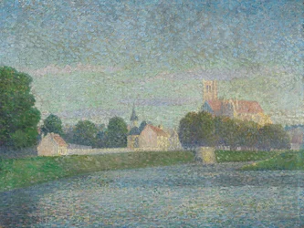 ドイツ語：Morgen auf der Marne in Meaux モーでのマルヌ川の朝