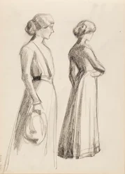 人の女性キャラクター