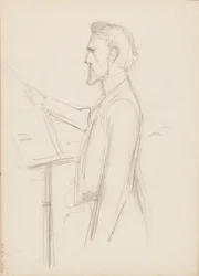 ロバート・カジャナス、肖像画のスケッチ